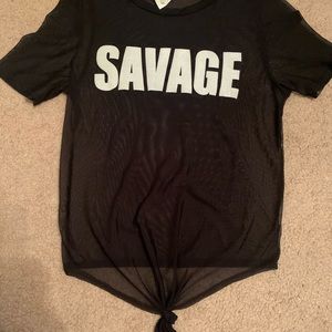 Savage Crop see thru top